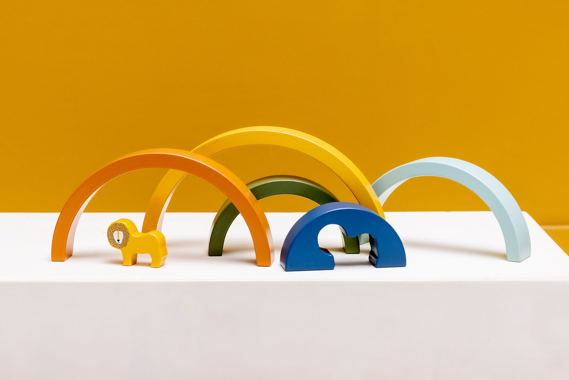 Arco iris de madera apilable - Mr. Lion